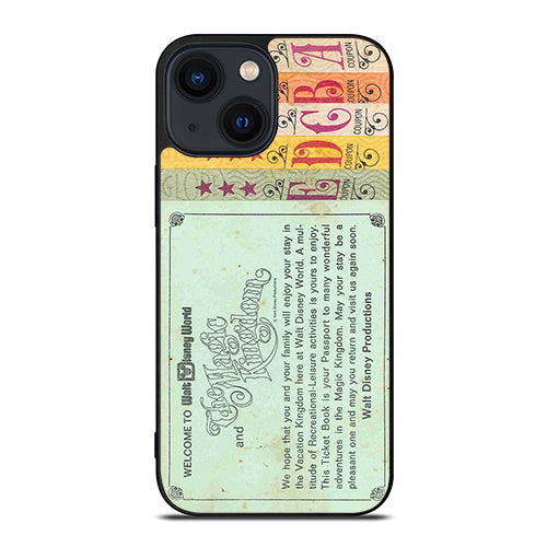 Printed World Disney Ticket iPhone 14 Plus Case