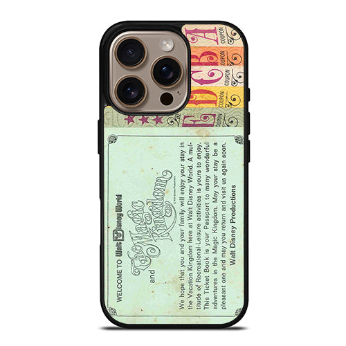 Printed World Disney Ticket iPhone 16 Pro Case