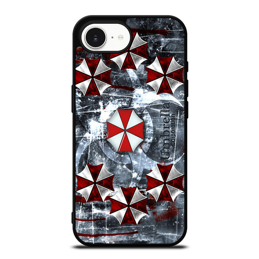RESIDENT EVIL UMBRELLA iPhone 16e case black TPU silicone rubber protective cover by Casedear