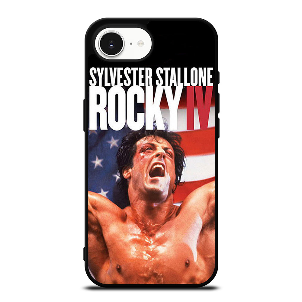 ROCKY BALBOA IV iPhone 16e case black TPU silicone rubber protective cover by Casedear