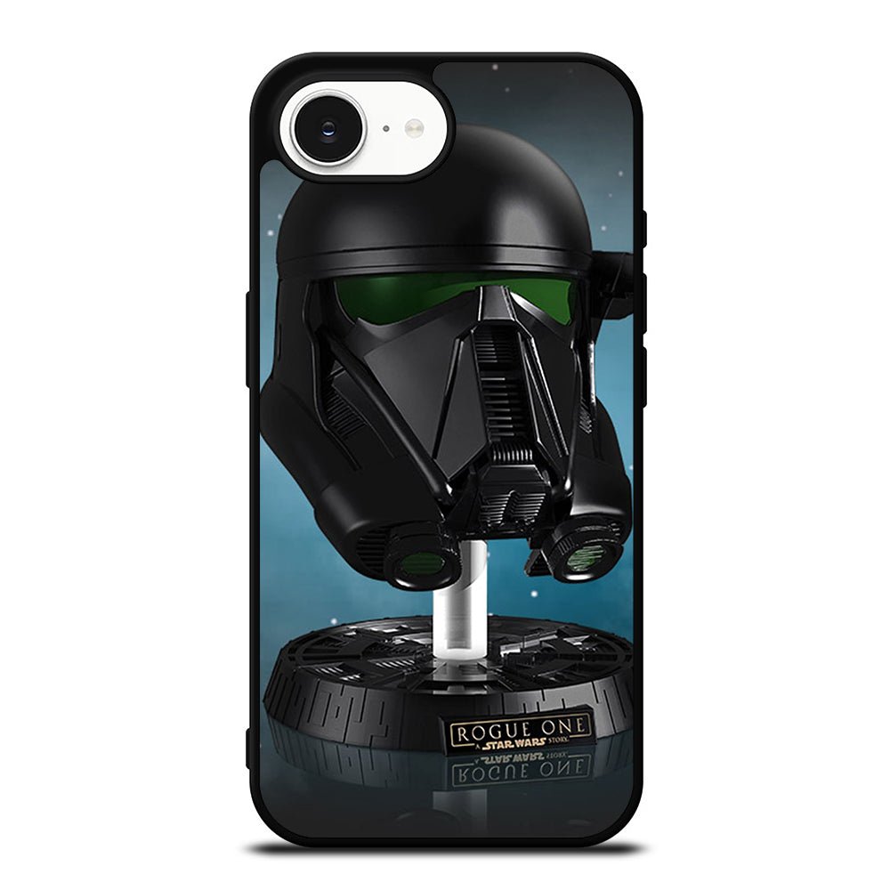 ROGUE ONE STAR WARS TROOPER iPhone 16e case black TPU silicone rubber protective cover by Casedear