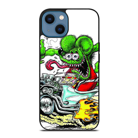 Rat Fink Hot Muscle Car Wheal iPhone 14 Case
