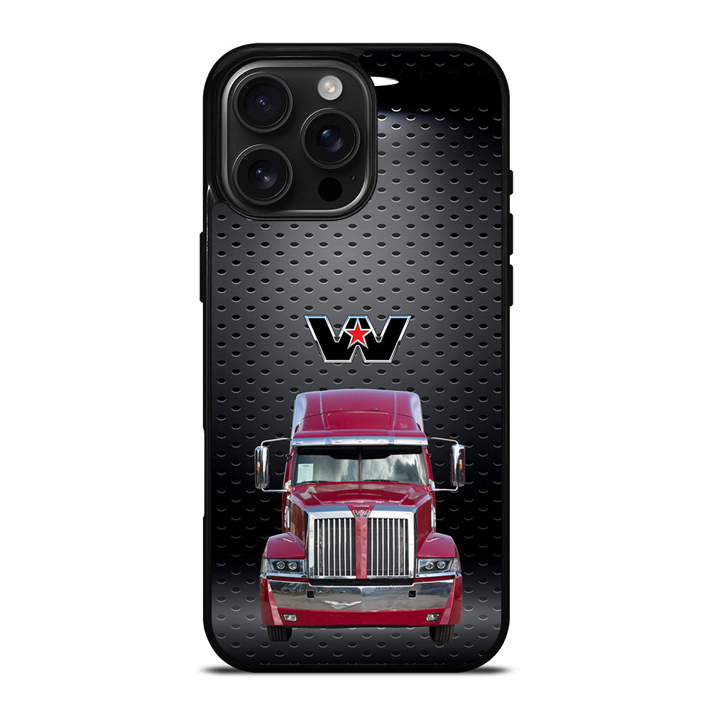 Red Western Star Truck iPhone 16 Pro Max Case