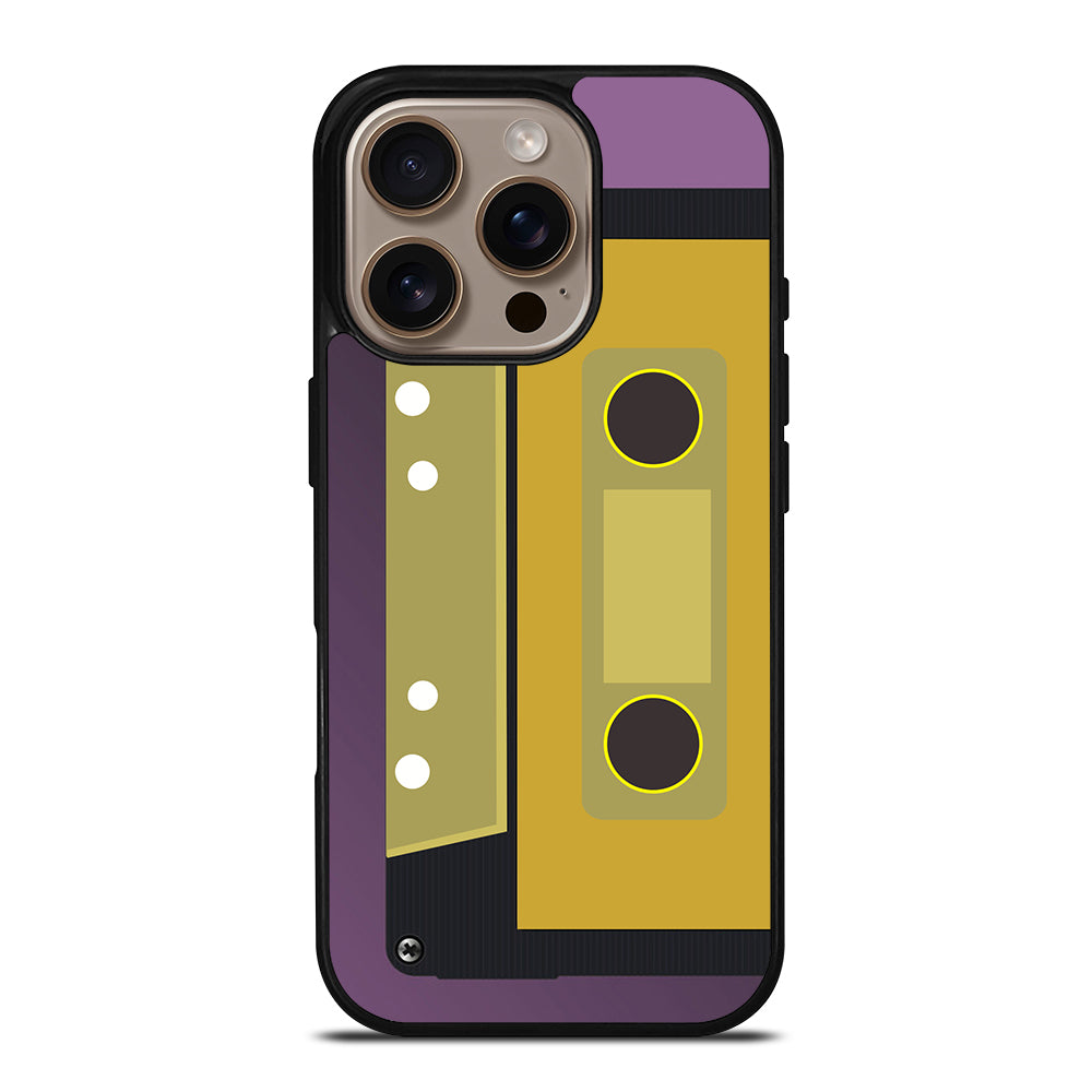 Retro Cassette Tape Vector iPhone 16 Pro Case