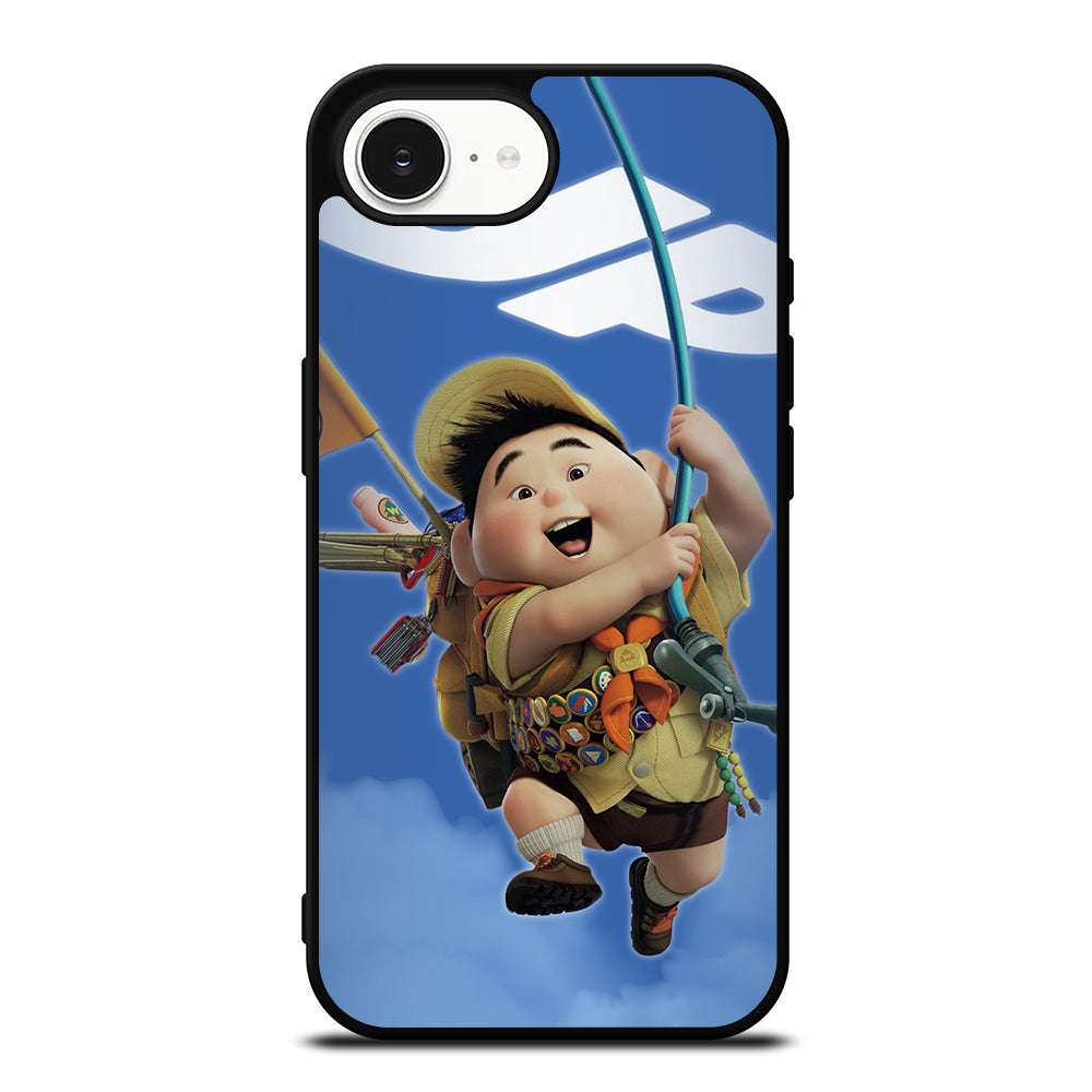 Rushel Cartoon iPhone 16e case black TPU silicone rubber protective cover by Casedear