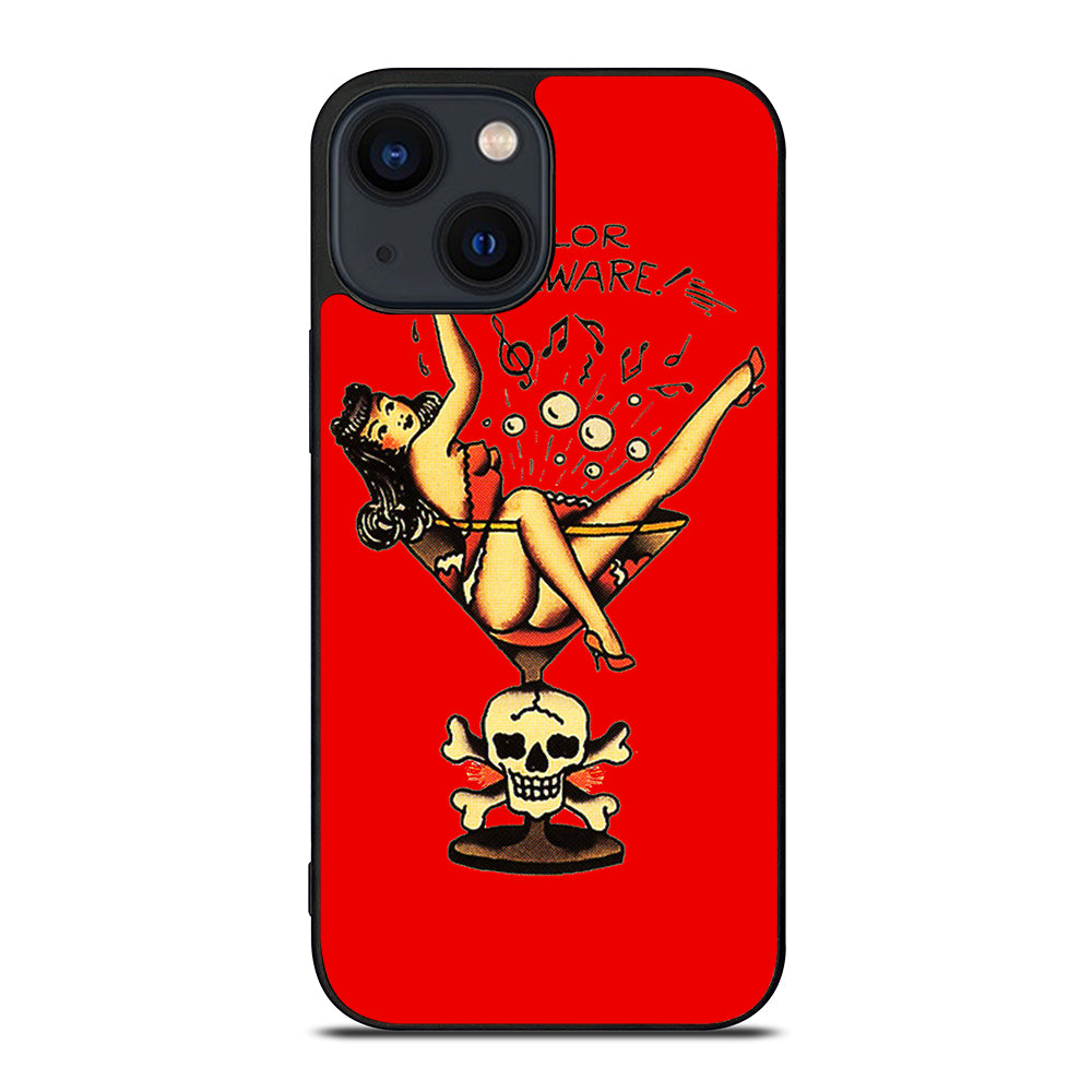 SAILOR JERRY BEWARE iPhone 14 Plus Case