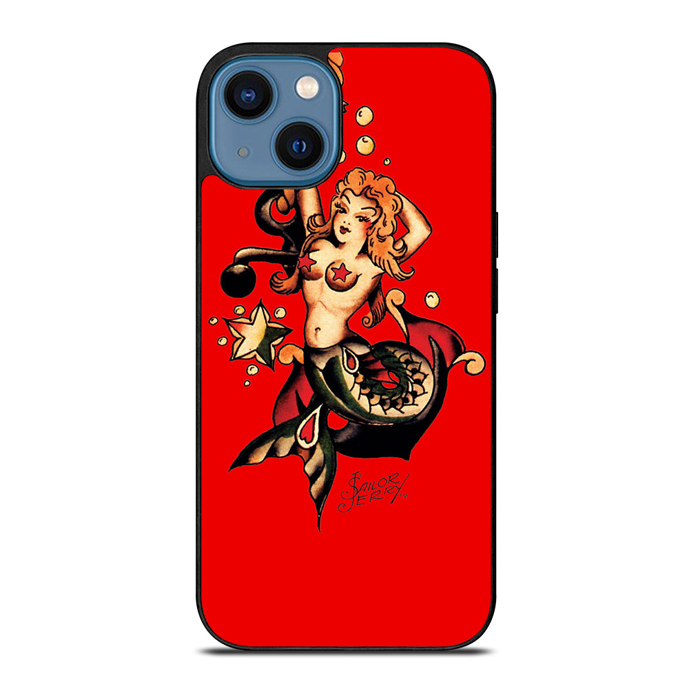 SAILOR JERRY MERMAID TATTOO iPhone 14 Case