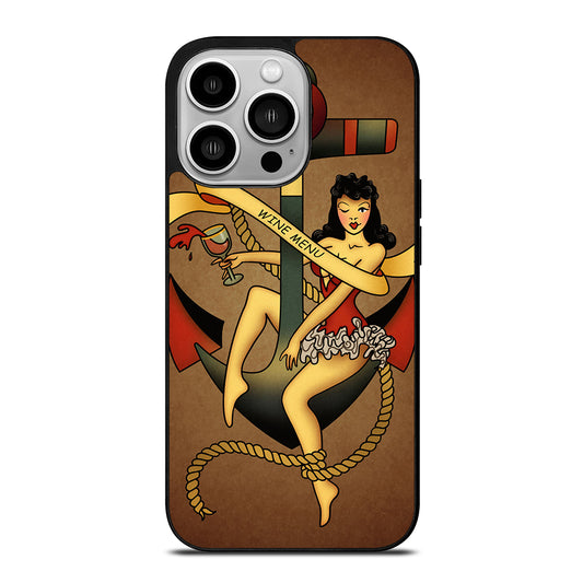 SAILOR JERRY WINE MENU iPhone 14 Pro Case