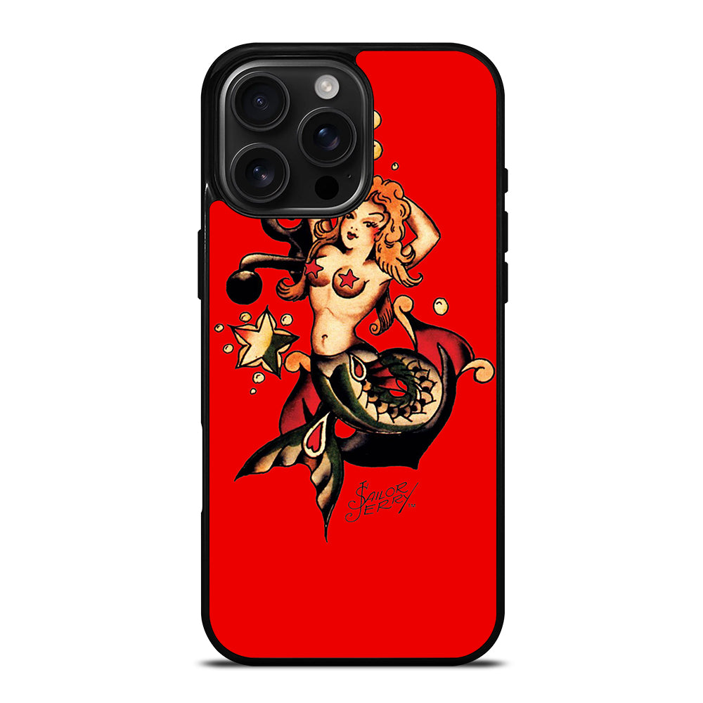 SAILOR JERRY MERMAID TATTOO iPhone 16 Pro Max Case