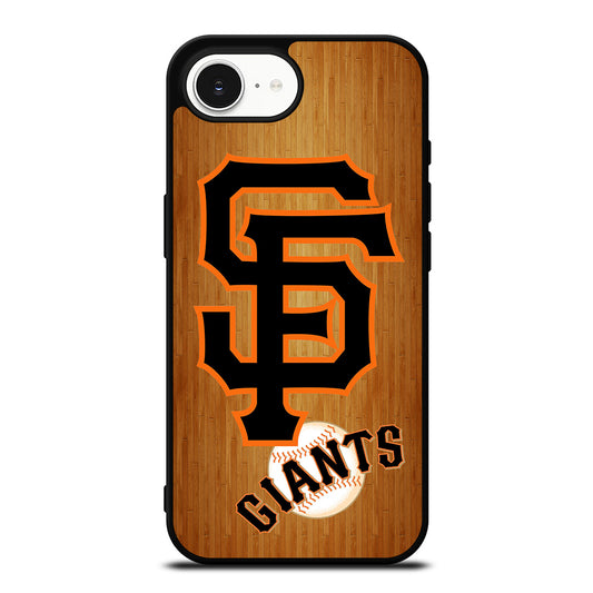 SAN FRANCISCO GIANTS iPhone 16e case black TPU silicone rubber protective cover by Casedear