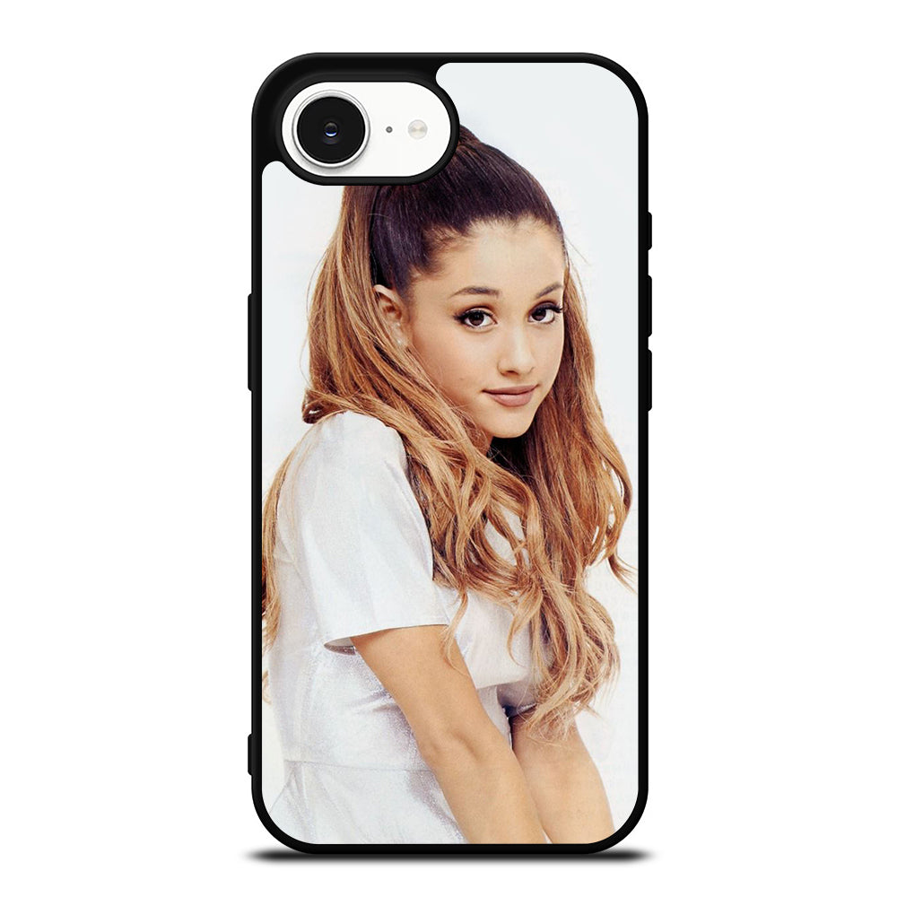 SIMPLE ARIANA GRANDE iPhone 16e case black TPU silicone rubber protective cover by Casedear