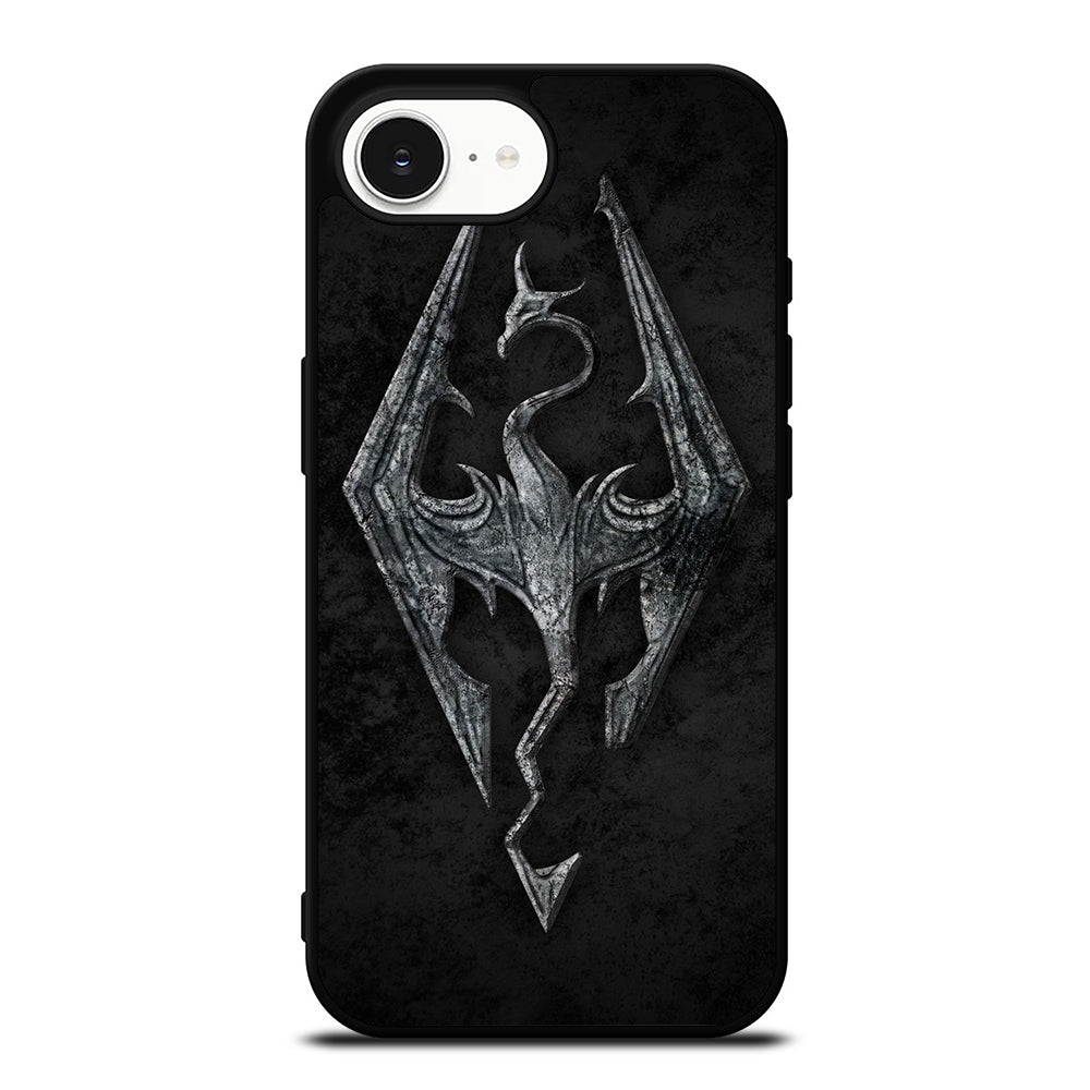 SKYRIM ELDER iPhone 16e case black TPU silicone rubber protective cover by Casedear