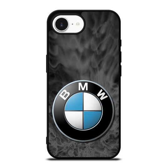 SMOKY BMW LOGO iPhone 16e case black TPU silicone rubber protective cover by Casedear