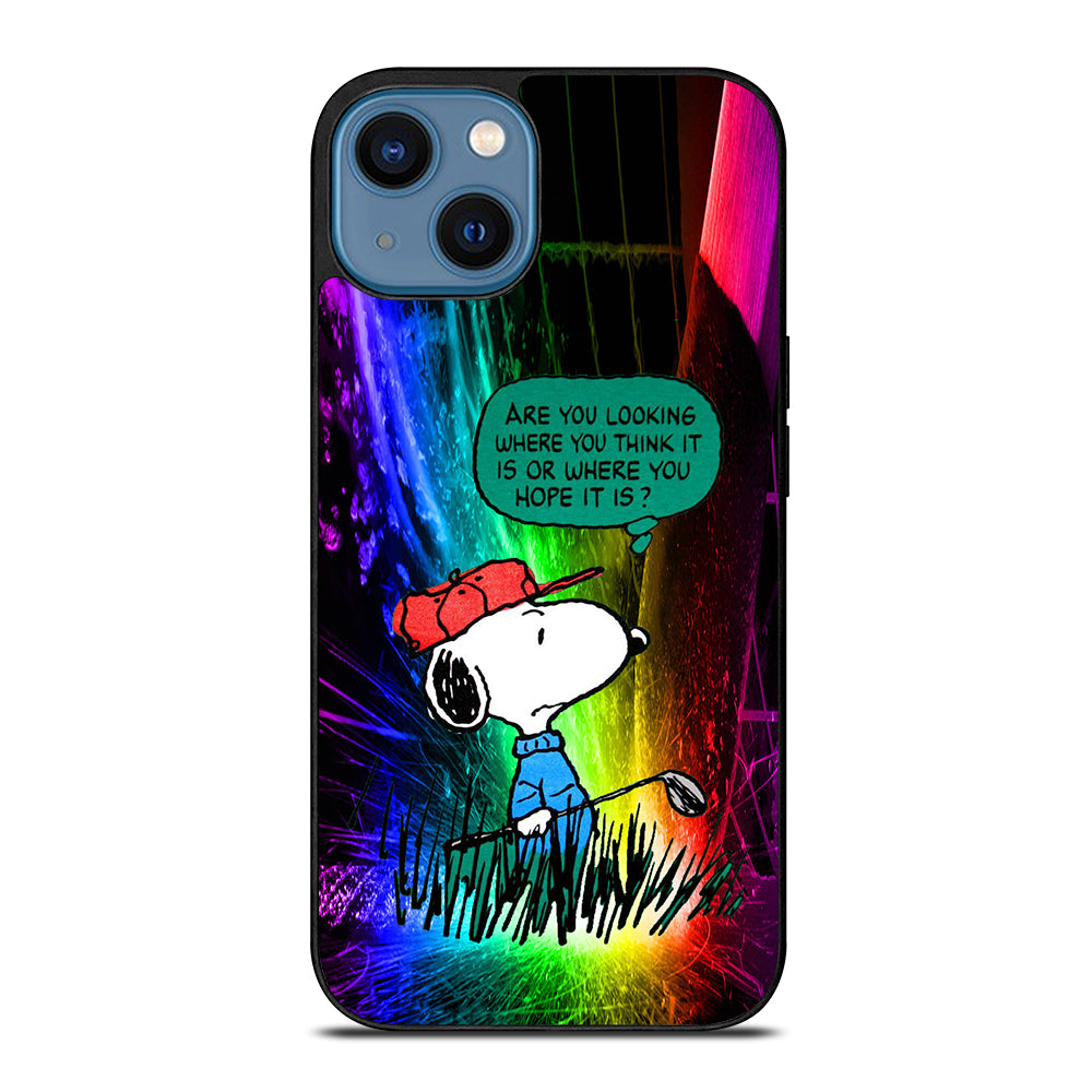 SNOOPY SHORT QUOTE iPhone 14 Case