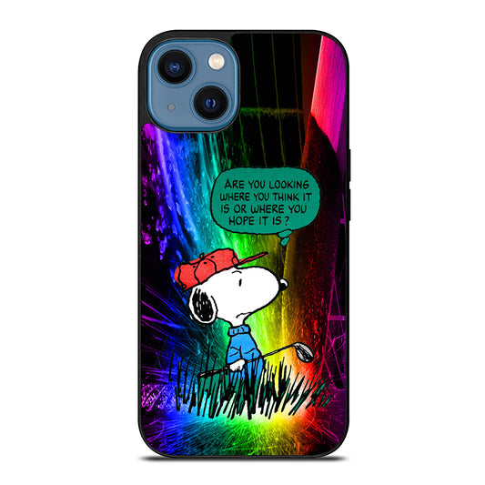 SNOOPY SHORT QUOTE iPhone 14 Case