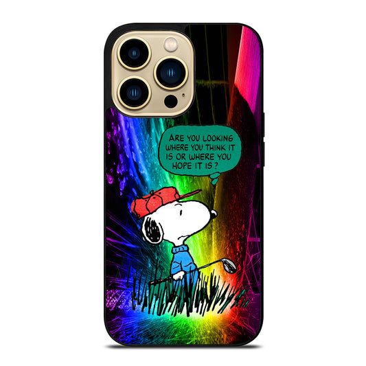 SNOOPY SHORT QUOTE iPhone 14 Pro Max Case