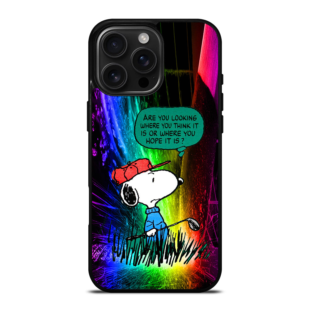 SNOOPY SHORT QUOTE iPhone 16 Pro Max Case