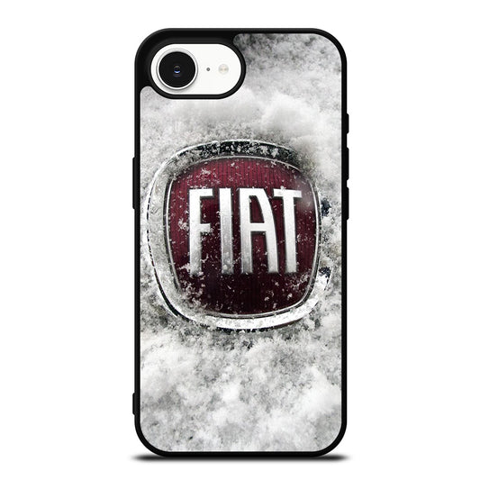 SNOW FIAT iPhone 16e case black TPU silicone rubber protective cover by Casedear