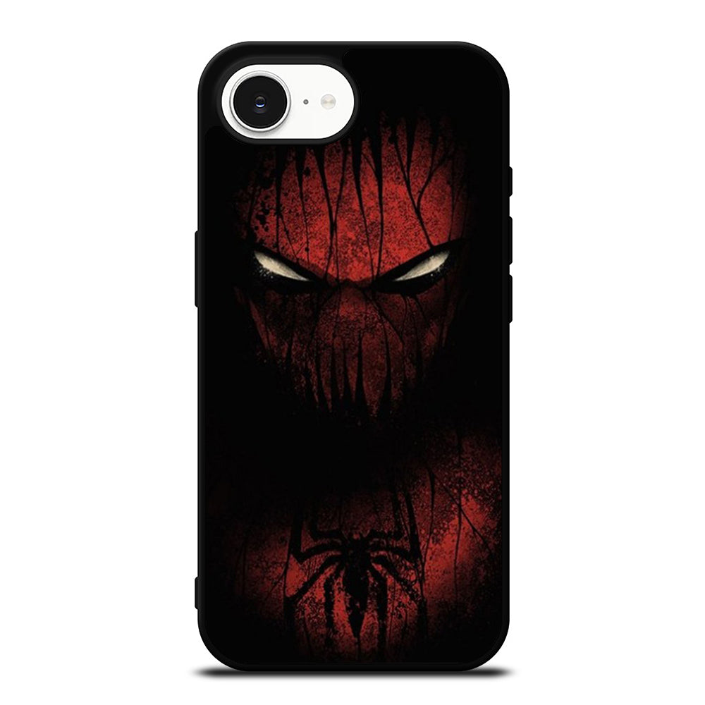 SPIDERMAN IN THE DARK iPhone 16e case black TPU silicone rubber protective cover by Casedear