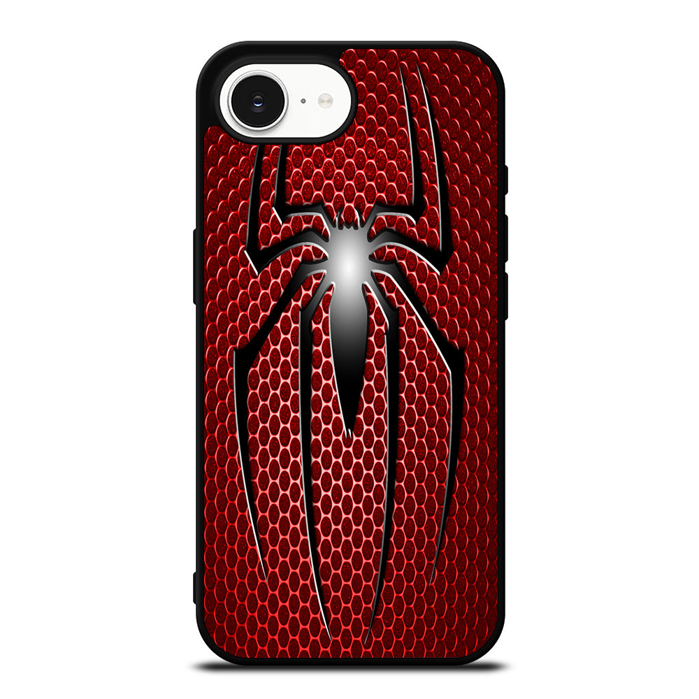 SPIDERMAN LOGO2 iPhone 16e case black TPU silicone rubber protective cover by Casedear