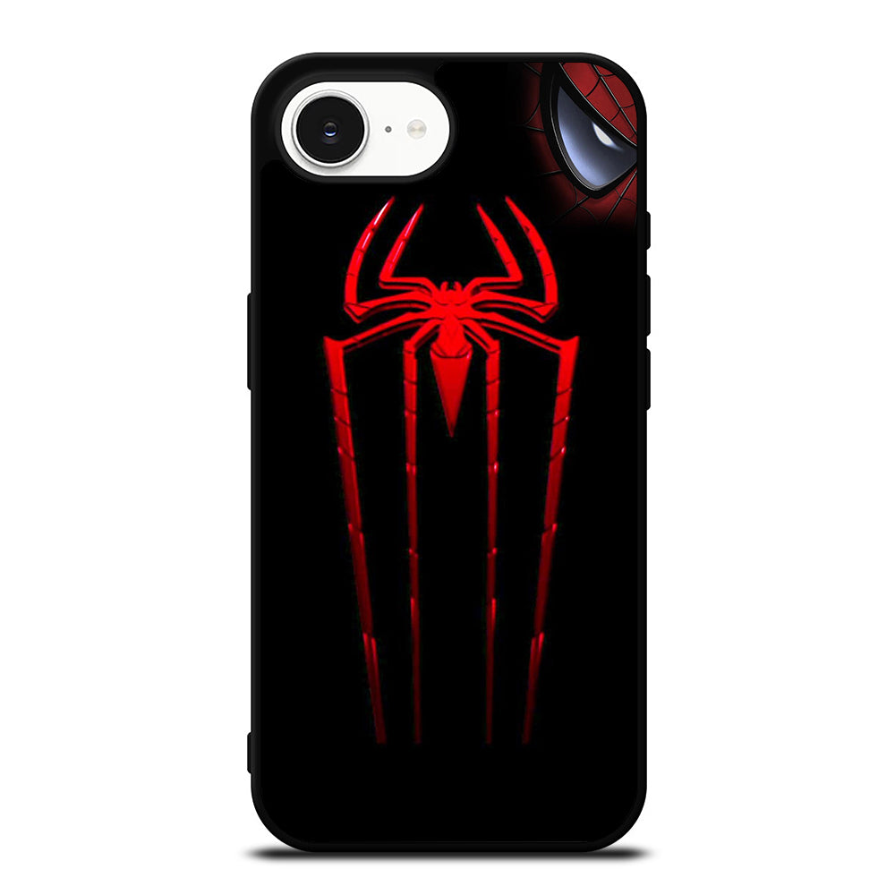 SPIDERMAN LOGO3 iPhone 16e case black TPU silicone rubber protective cover by Casedear