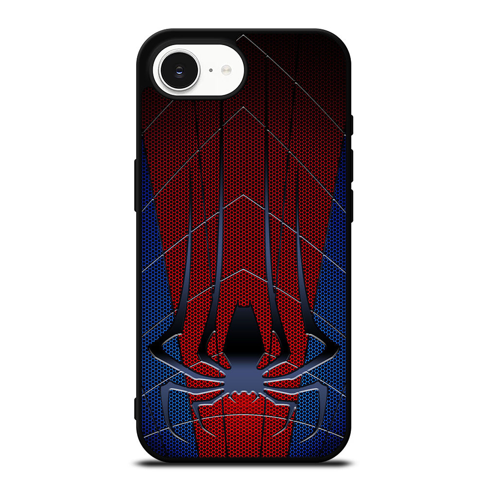 SPIDERMAN LOGO iPhone 16e case black TPU silicone rubber protective cover by Casedear