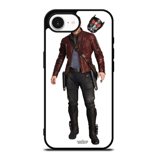 STAR LORD GUARDIAN GALAXY iPhone 16e case black TPU silicone rubber protective cover by Casedear