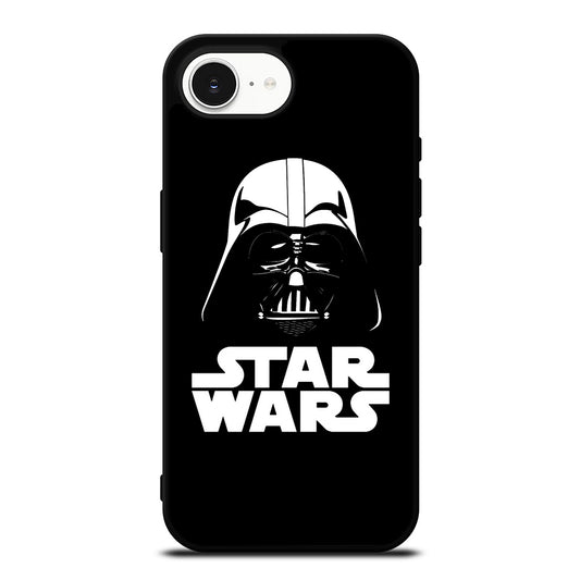 STAR WARS DARTH VADER iPhone 16e case black TPU silicone rubber protective cover by Casedear