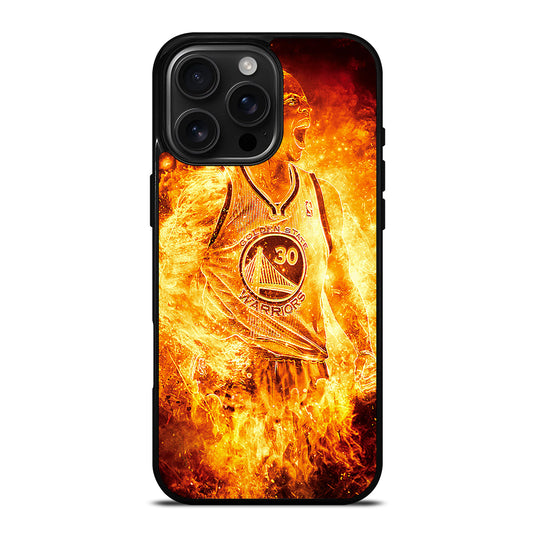 STEPHEN CURRY ON FIRE iPhone 16 Pro Max Case