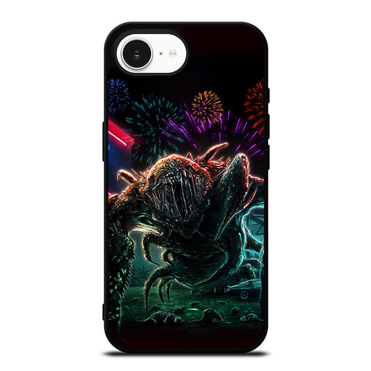 STRANGER THINGS MONSTER iPhone 16e case black TPU silicone rubber protective cover by Casedear