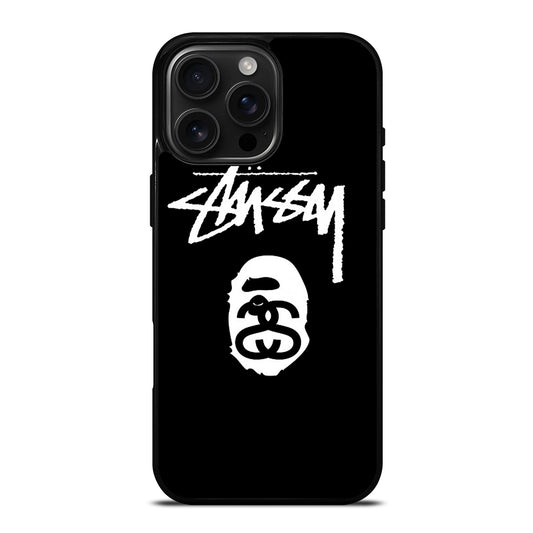 STUSSY BLACK iPhone 16 Pro Max Case