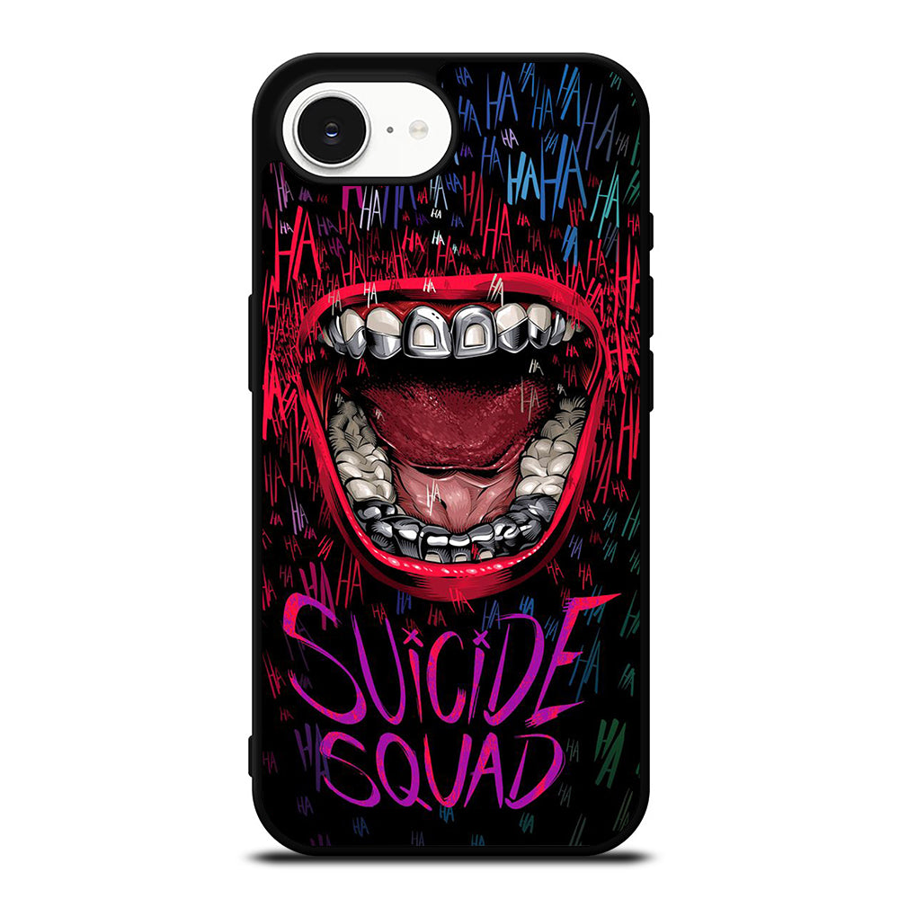 SUICIDE SQUAD iPhone 16e case black TPU silicone rubber protective cover by Casedear