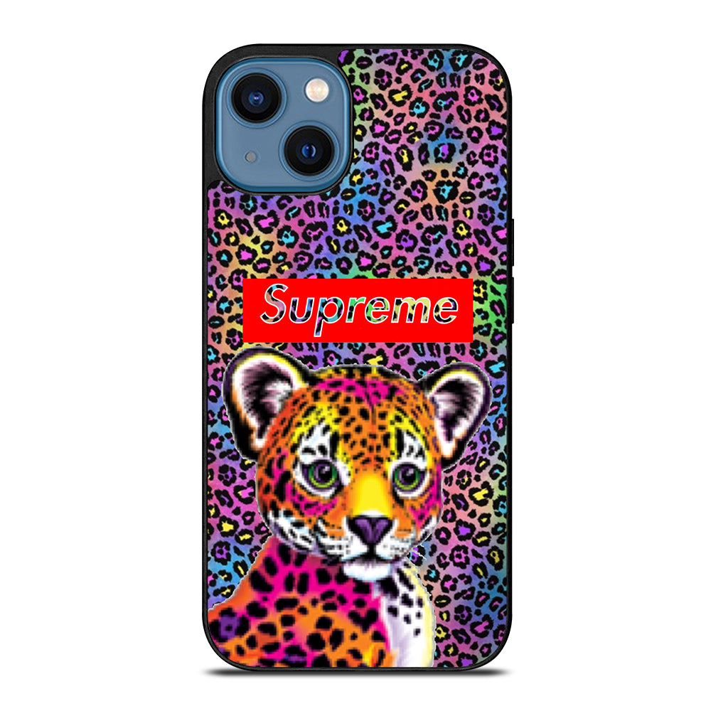SUPREME LISA FRANK LEOPARD iPhone 14 Case