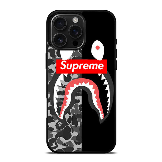 SUPRE ME BAPE SHARK iPhone 16 Pro Max Case