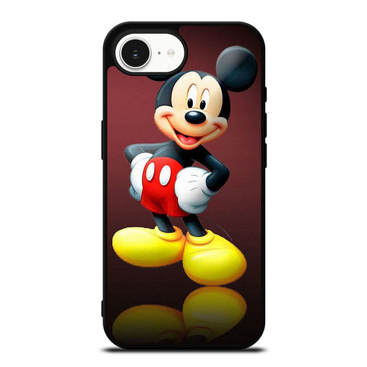 SWEET MICKEY iPhone 16e case black TPU silicone rubber protective cover by Casedear