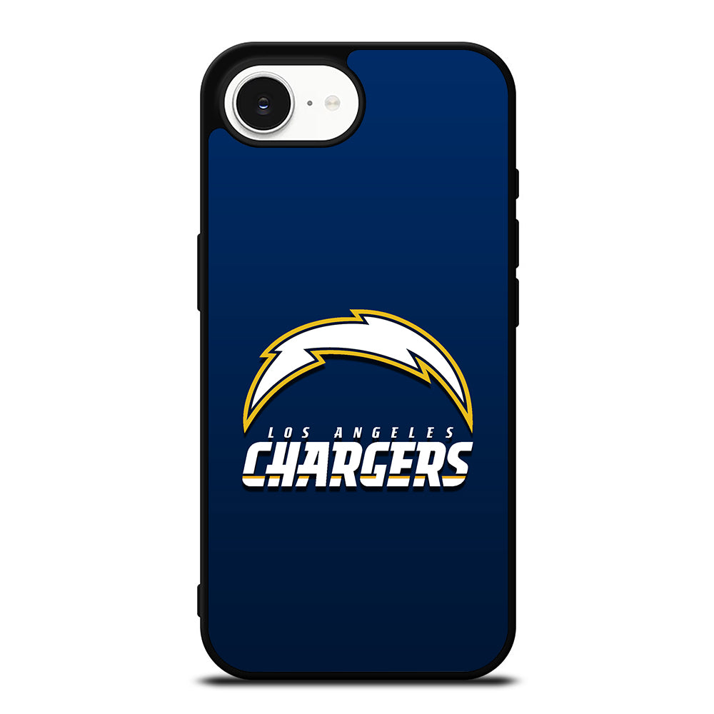 San Diego Chargers Logo iPhone 16e case black TPU silicone rubber protective cover by Casedear