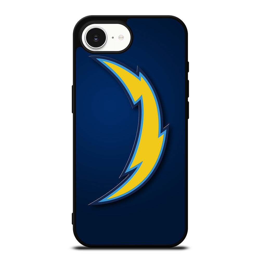San Diego Chargers iPhone 16e case black TPU silicone rubber protective cover by Casedear