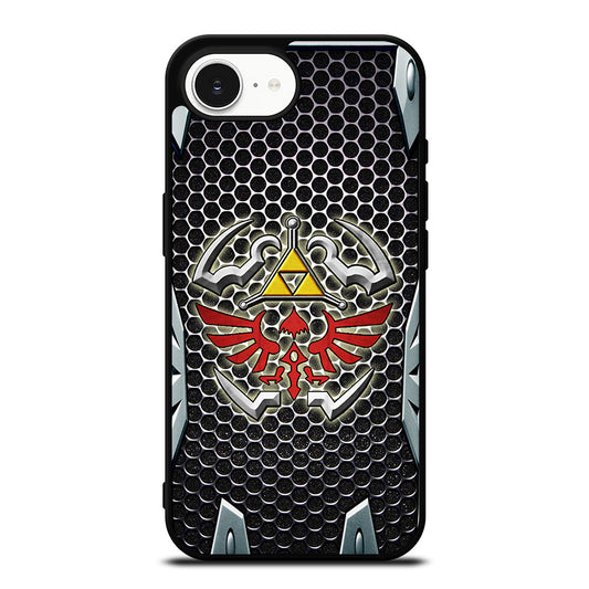 Shield Legend Of Zelda iPhone 16e case black TPU silicone rubber protective cover by Casedear