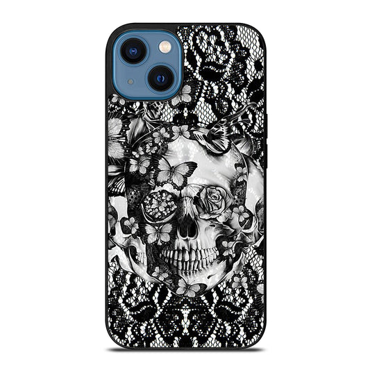 Skull Butterfly Lace iPhone 14 Case