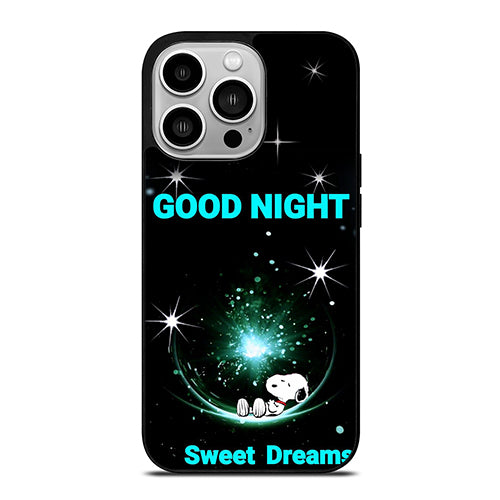 Snoopy Sweet Dreams Good Night iPhone 14 Pro Case