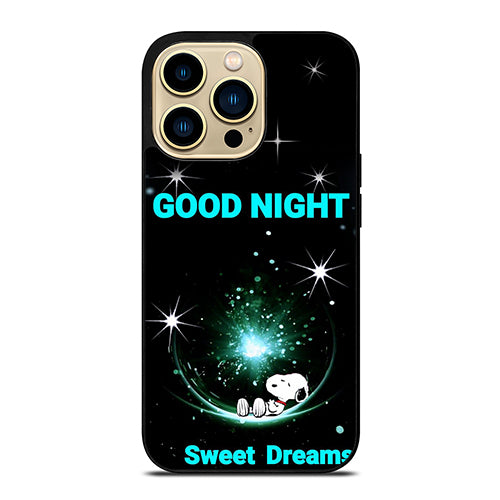 Snoopy Sweet Dreams Good Night iPhone 14 Pro Max Case