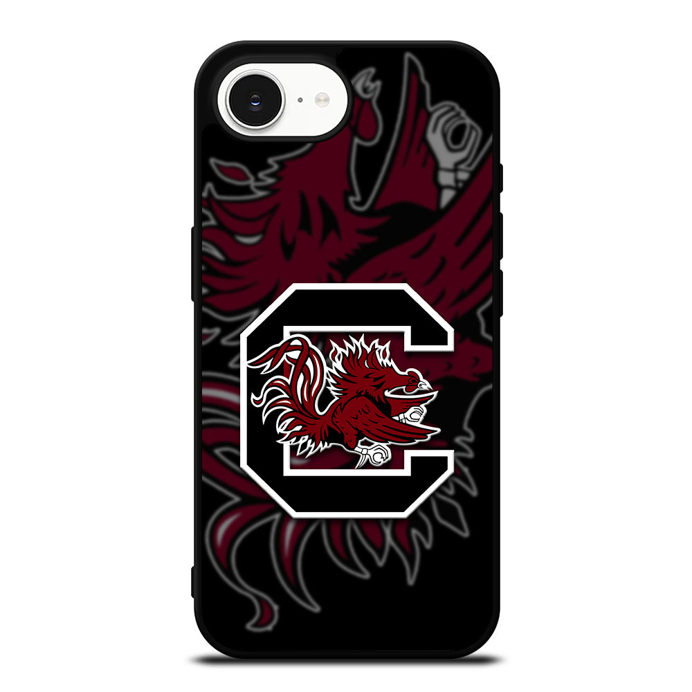 South Carolina Gamecocks Batch iPhone 16e case black TPU silicone rubber protective cover by Casedear