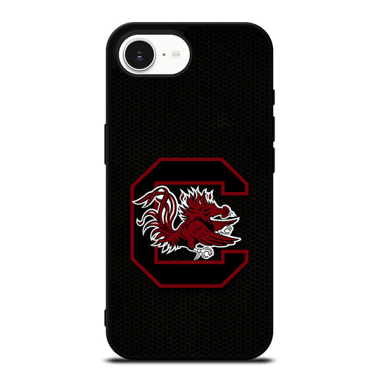 South Carolina Gamecocks Logo iPhone 16e case black TPU silicone rubber protective cover by Casedear