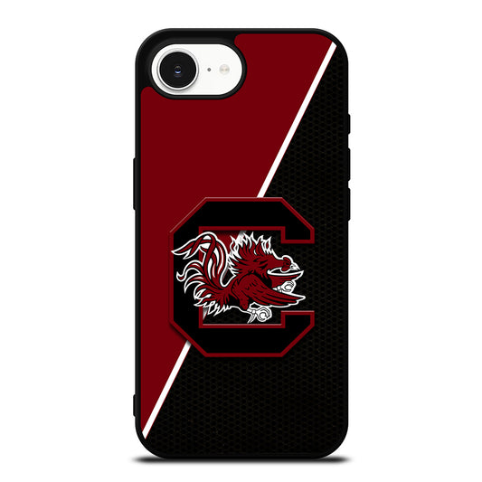 South Carolina Gamecocks iPhone 16e case black TPU silicone rubber protective cover by Casedear