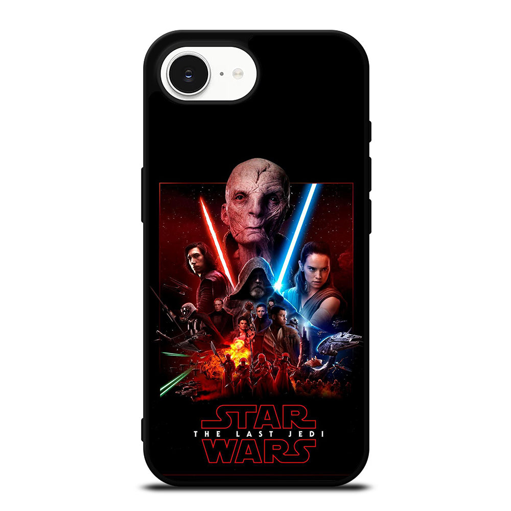 Star Wars The Last Jedi iPhone 16e case black TPU silicone rubber protective cover by Casedear