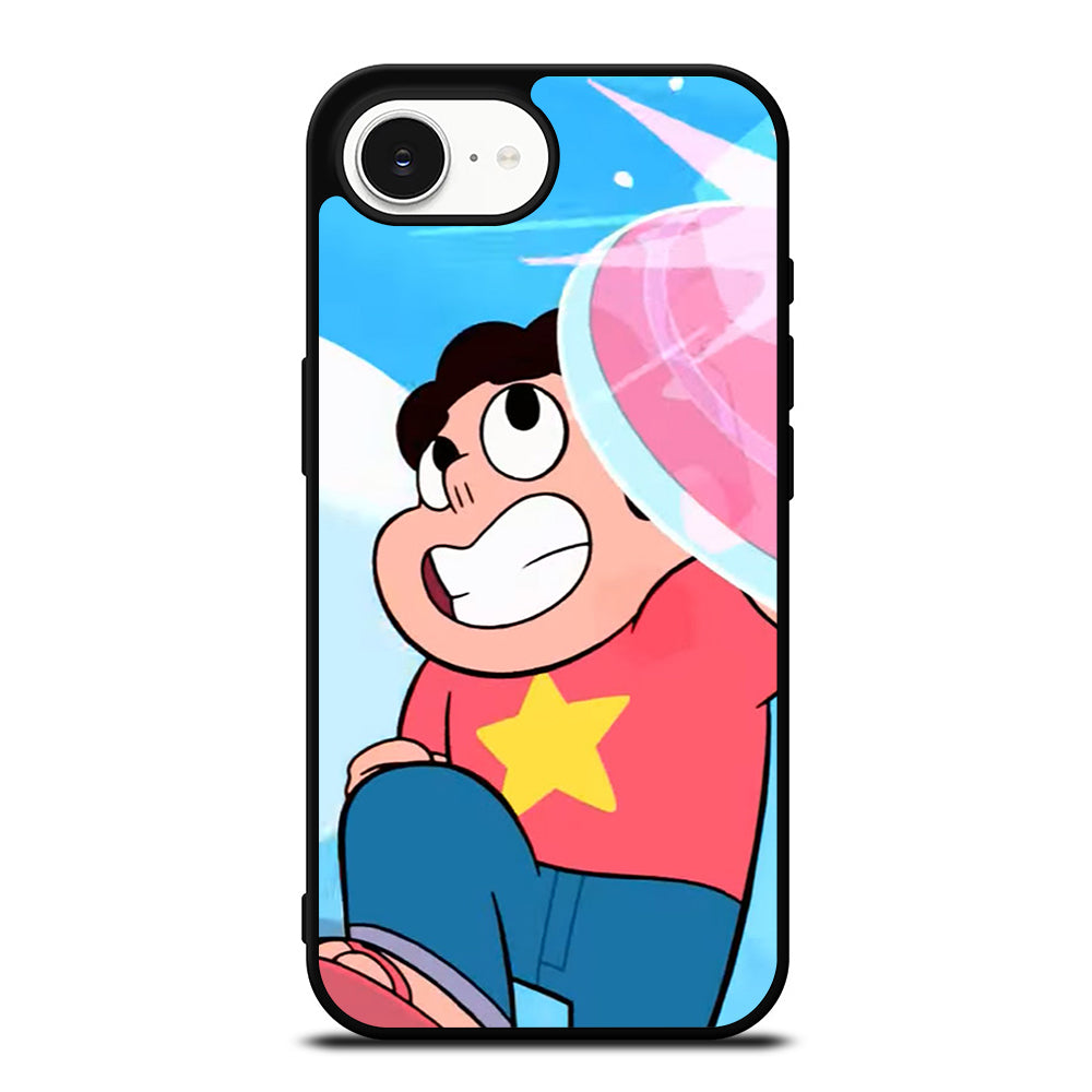 Steven Universe Iconic Scene iPhone 16e case black TPU silicone rubber protective cover by Casedear