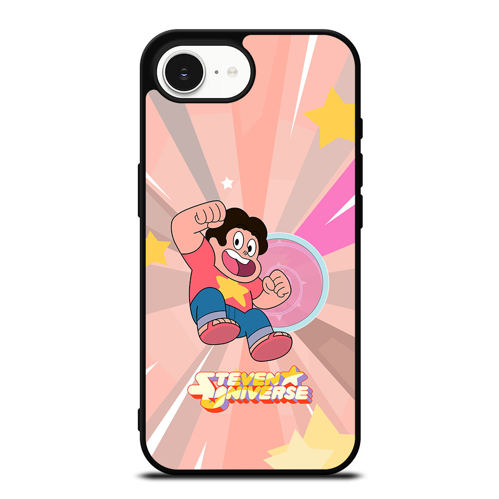 Steven Universe Shield iPhone 16e case black TPU silicone rubber protective cover by Casedear