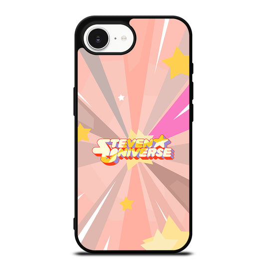 Steven Universe Style iPhone 16e case black TPU silicone rubber protective cover by Casedear