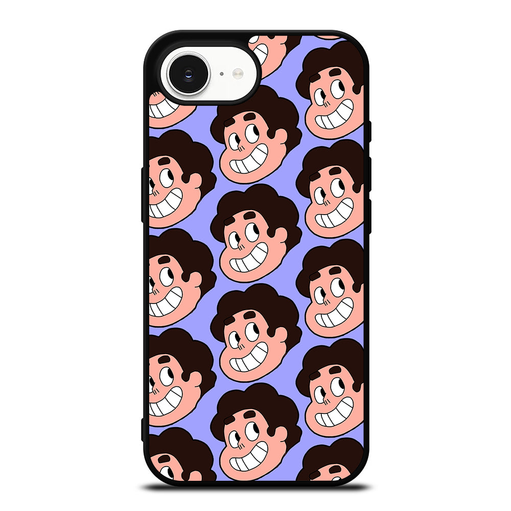 Steven Universe iPhone 16e case black TPU silicone rubber protective cover by Casedear