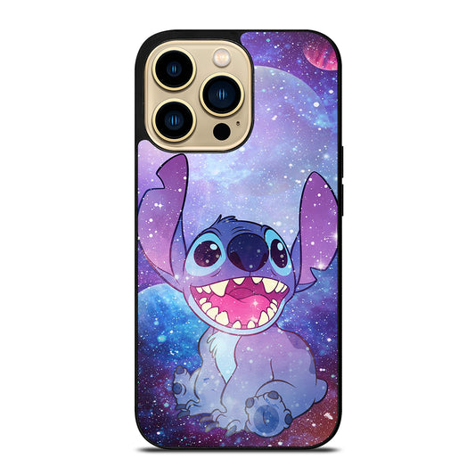 Stitch Cartoon Galaxy iPhone 14 Pro Max Case